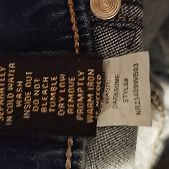 Rachel Roy "Darksome wash" Distressed Elastic Waist Pull on jeans VGUG 8/29 - Picture 11 of 11